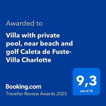 Villa With Private Pool, Near Beach And Golf Caleta De Fuste- Villa Charlotte Costa De Antigua Extérieur photo